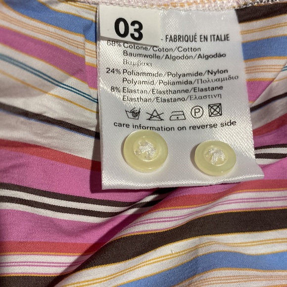 Made in Italy 🇮🇹High QualityCottonStretch Pink Striped ButtonDown Fitted Shirt - Picture 8 of 13